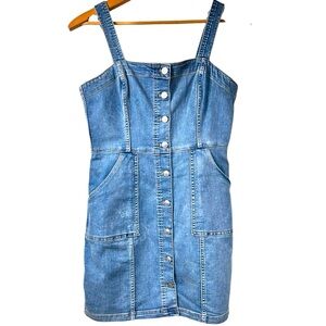 H&M Blue Denim Mini Dress